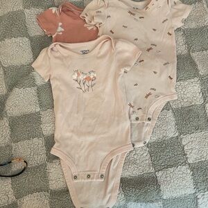 Carter’s Baby Girl 12m Onesie Bundle